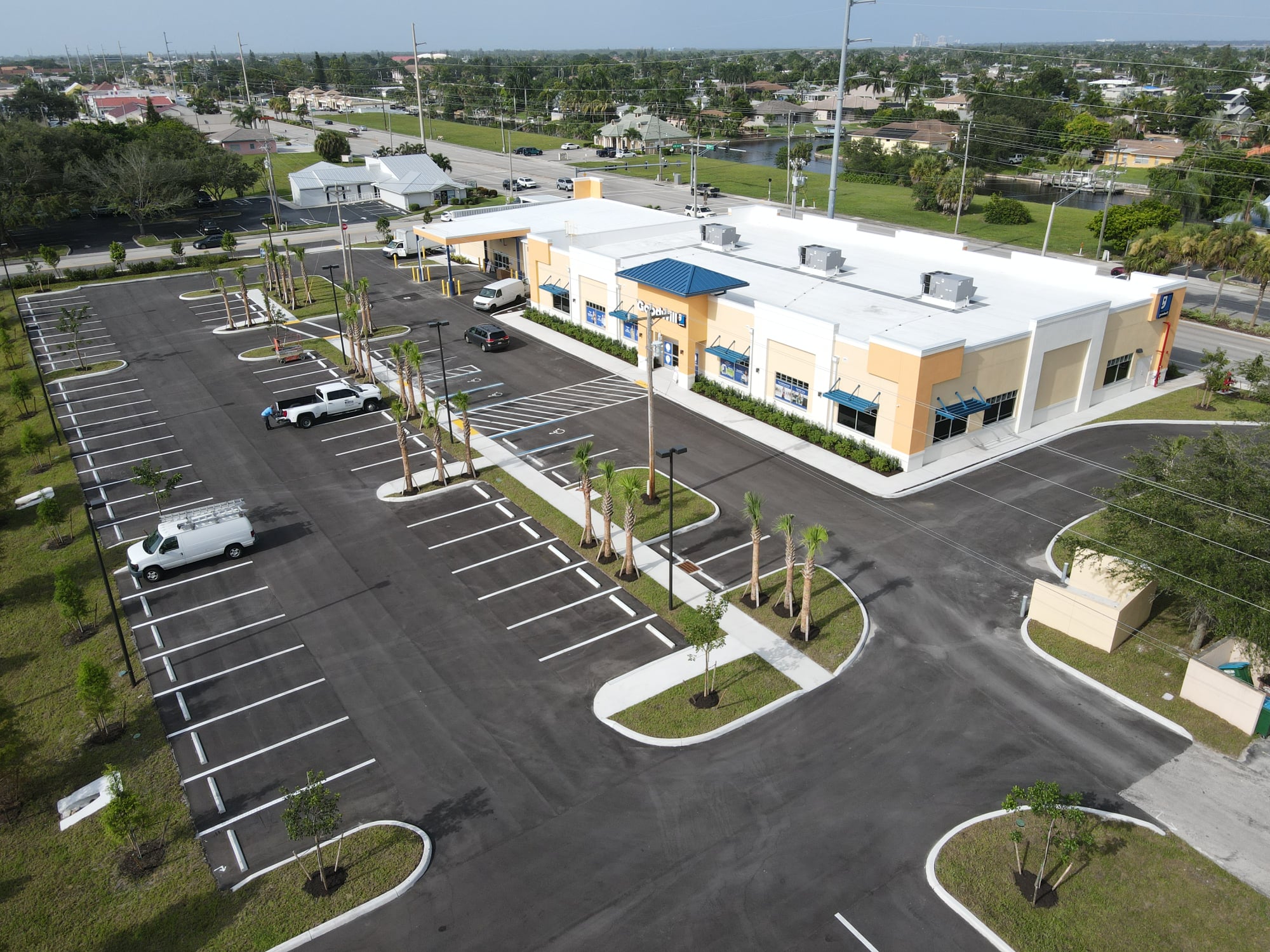 Aerial Photo from right angle of entrance